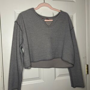Gray Women's Knit Top